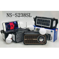 NNS S238SL Rechargeable Radio Blue tooth Speaker With USB SD TF Mp3 Player With Solar With Light